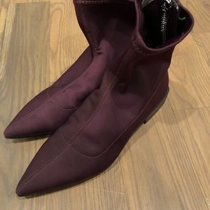 Nylon pointed toe boots